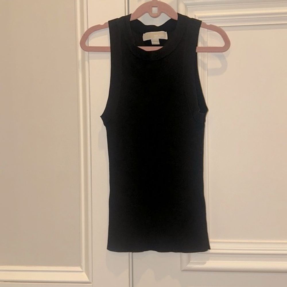 Women’s Michael Kors Black Ribbed Tank Top Xs